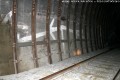 začiatok vystuženia časti tunela 16 oceľovými skružami, 10.8.2008