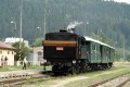 historick parn vlak prichdza do ciea, erven Skala, 1.8.2009