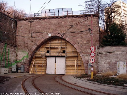 Električkový tunel v Bratislave