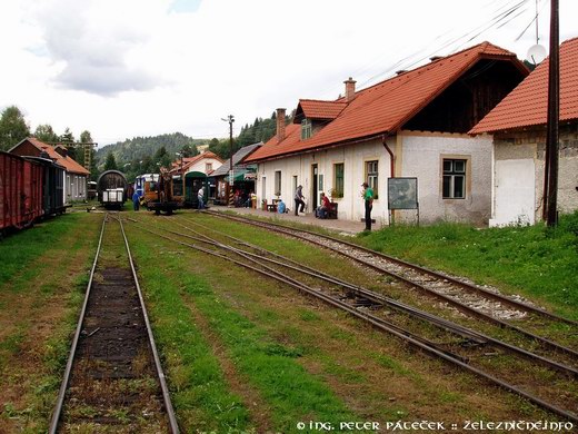 Čiernohronská železnica - stanica v Čiernom Balogu